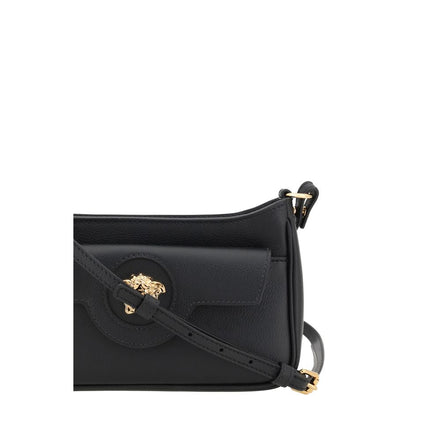 Versace Black Calf Leather Shoulder Bag - Women