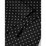 Écharpe foulard Dolce & Gabbana noire à pois 133,5 cm x 12,5 cm