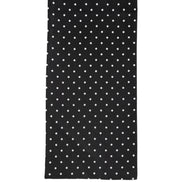 Écharpe foulard Dolce & Gabbana noire à pois 133,5 cm x 12,5 cm