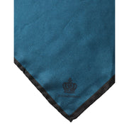 Fazzoletto da taschino in seta blu Dolce & Gabbana