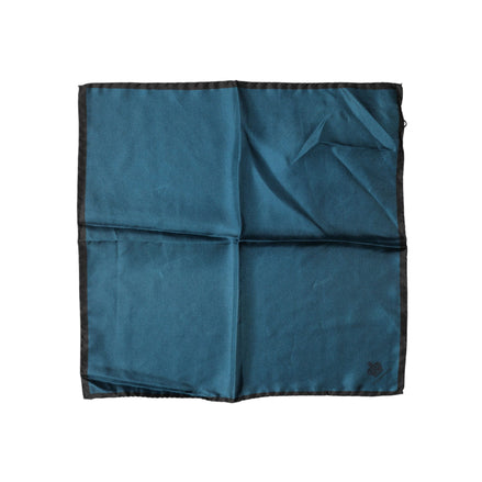 Dolce & Gabbana Blue Silk Square Pocket Handkerchief Scarf