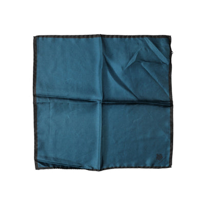 Dolce & Gabbana Blue Silk Square Pocket Handkerchief Scarf