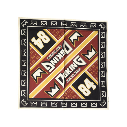Dolce & Gabbana Multicolor DG King Square Foulard Men 50.5cm x 50cm Scarf