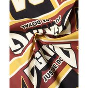 Foulard quadrato da uomo Dolce & Gabbana Multicolor DG King 50,5 cm x 50 cm