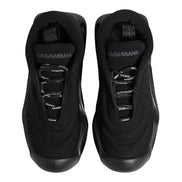 Chaussures baskets basses à enfiler Dolce & Gabbana noires Wave