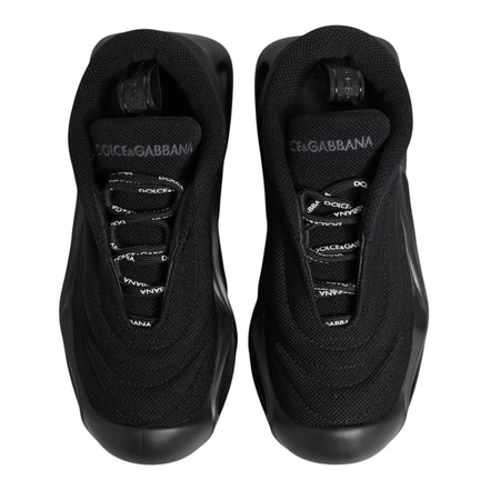 Chaussures baskets basses à enfiler Dolce & Gabbana noires Wave