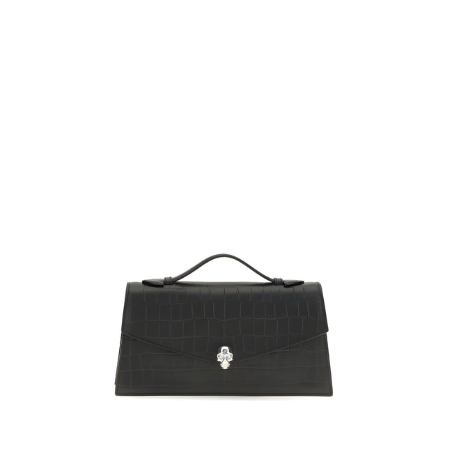 Alexander McQueen Black Leather Shoulder Bag
