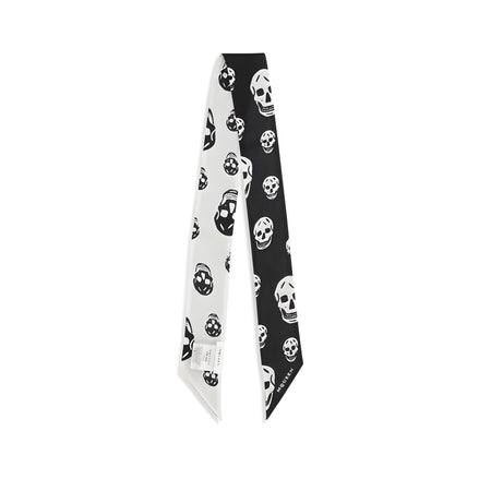 Alexander McQueen Black Silk Scarf