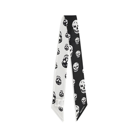 Alexander McQueen Black Silk Scarf