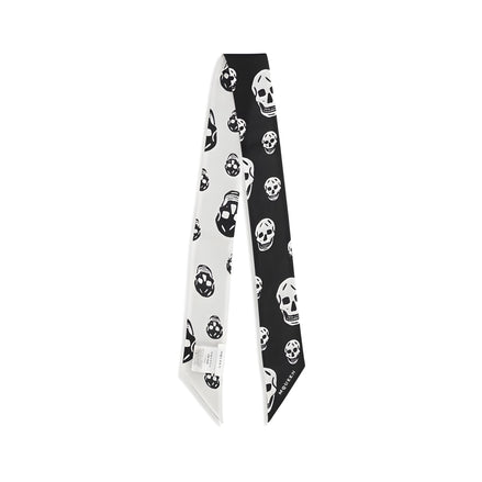 Alexander McQueen Black Silk Scarf