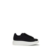 Alexander McQueen Blue Calf Leather Chunky Sneakers