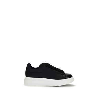 Alexander McQueen Blue Calf Leather Chunky Sneakers