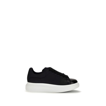 Alexander McQueen Blue Calf Leather Chunky Sneakers