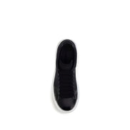 Alexander McQueen Blue Calf Leather Chunky Sneakers