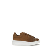 Alexander McQueen Brown Leather Chunky Sneakers