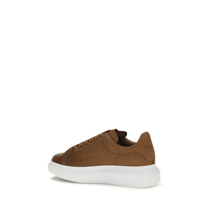 Alexander McQueen Brown Leather Chunky Sneakers
