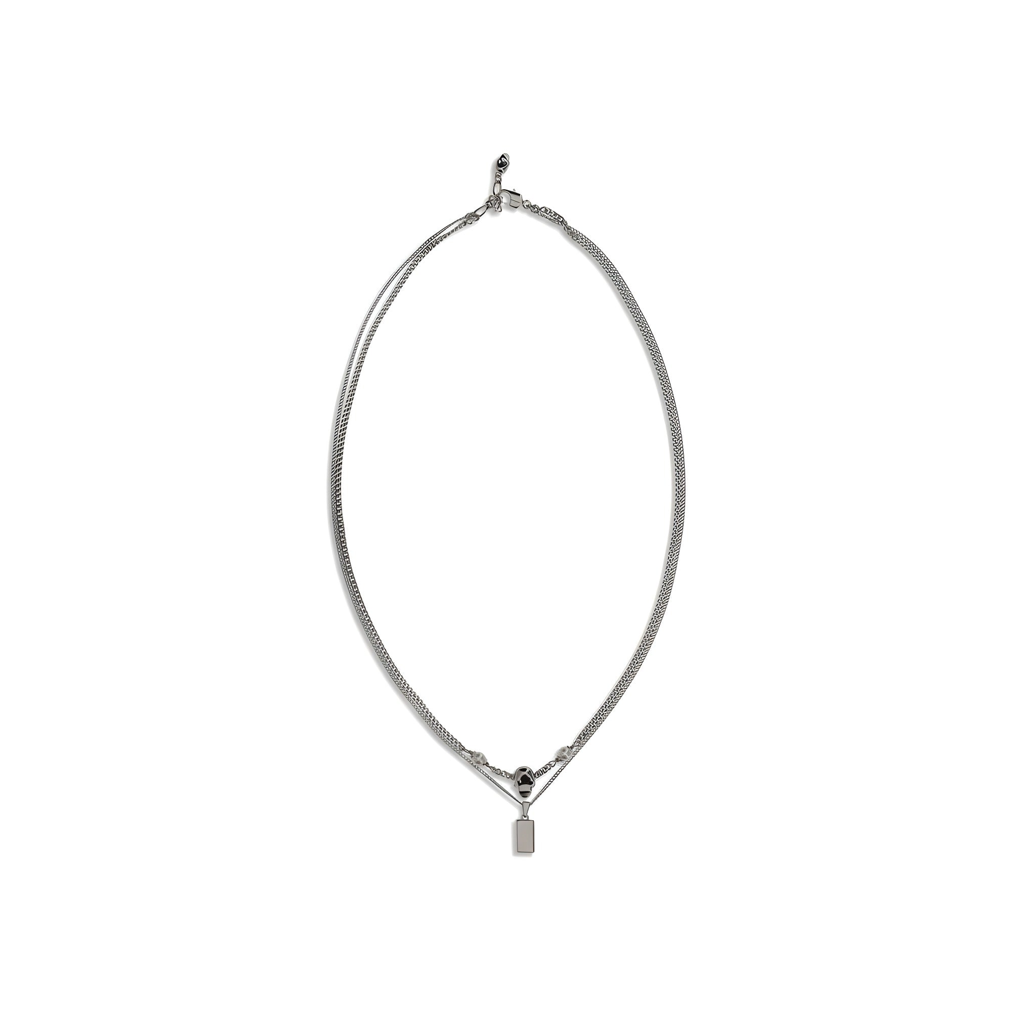 Alexander McQueen Silver Brass Necklace