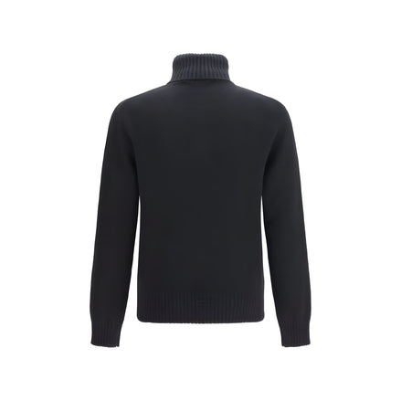Ami Paris Black Wool Oves Aries Sweatshirt