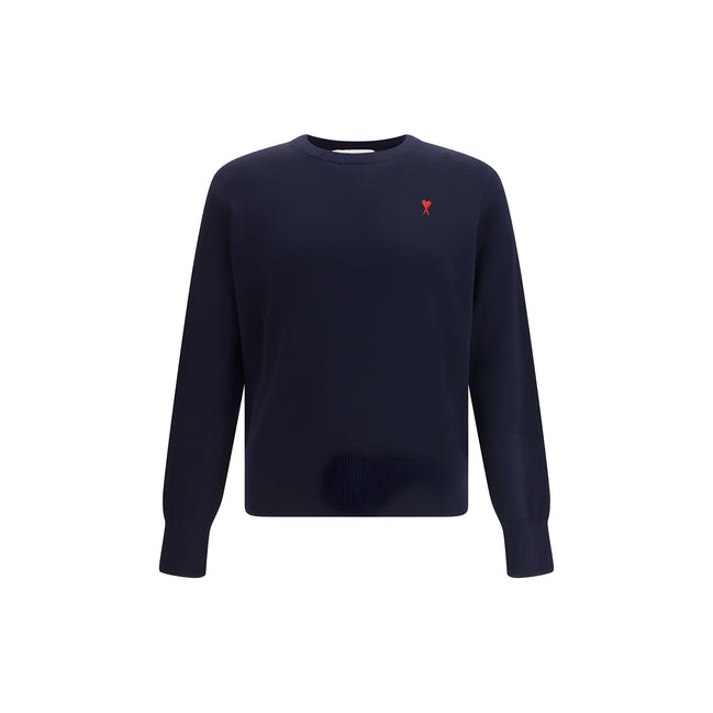 Ami Paris Blue Wool Oves Aries Sweatshirt