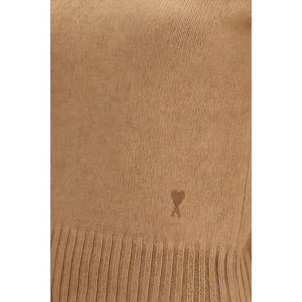 Ami Paris Brown Wool Sweatshirt
