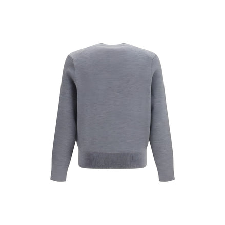 Ami Paris Gray Wool Oves Aries Sweatshirt