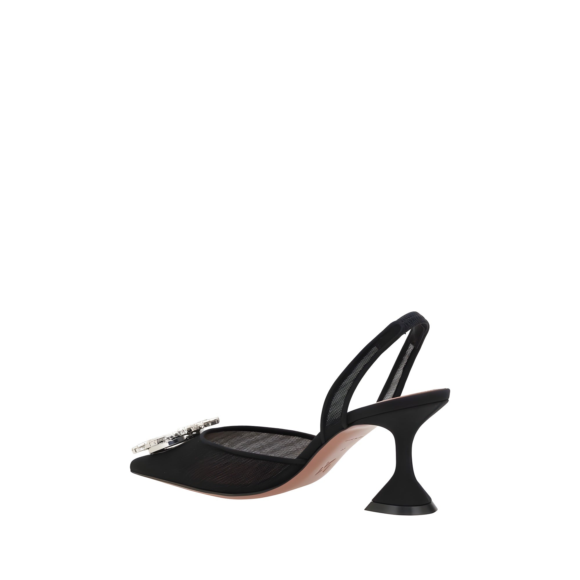 Amina Muaddi Black High Heel Pumps