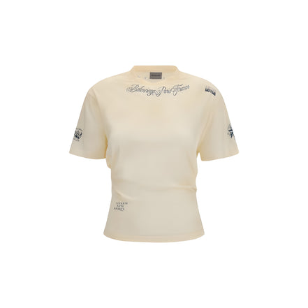 Balenciaga Beige Cotton T-Shirt