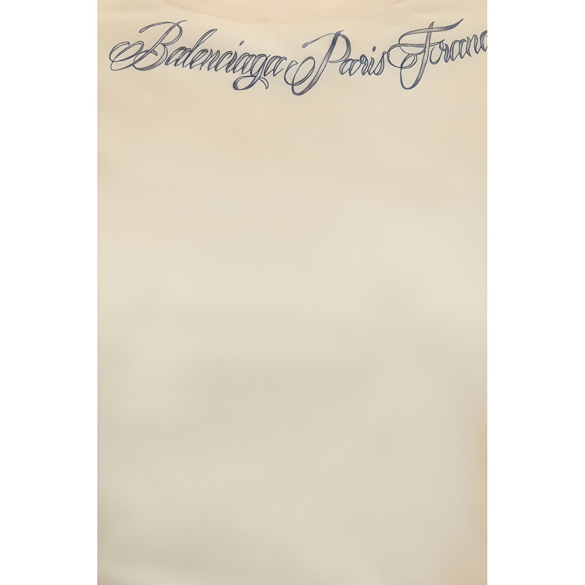 Balenciaga Beige Cotton T-Shirt