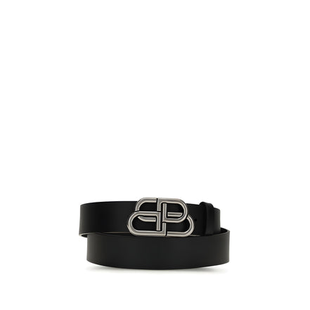 Balenciaga Black Calf Leather Belt
