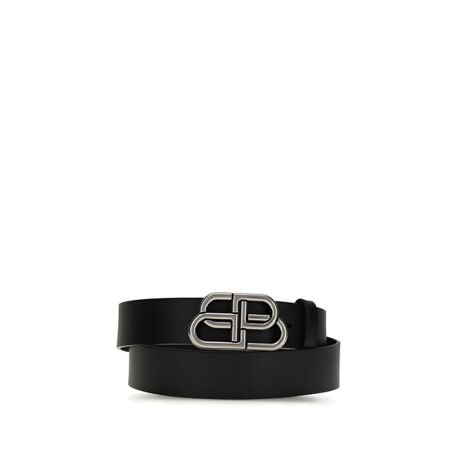 Balenciaga Black Calf Leather Belt