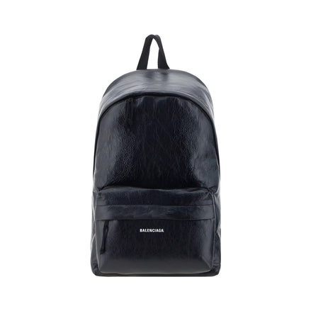 Sac à dos Balenciaga Bos Taurus en cuir de veau noir