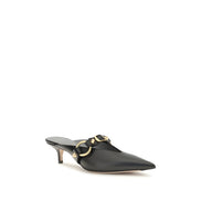 Balenciaga Black Calf Leather Mules