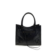 Balenciaga Black Leather Shoulder Bag