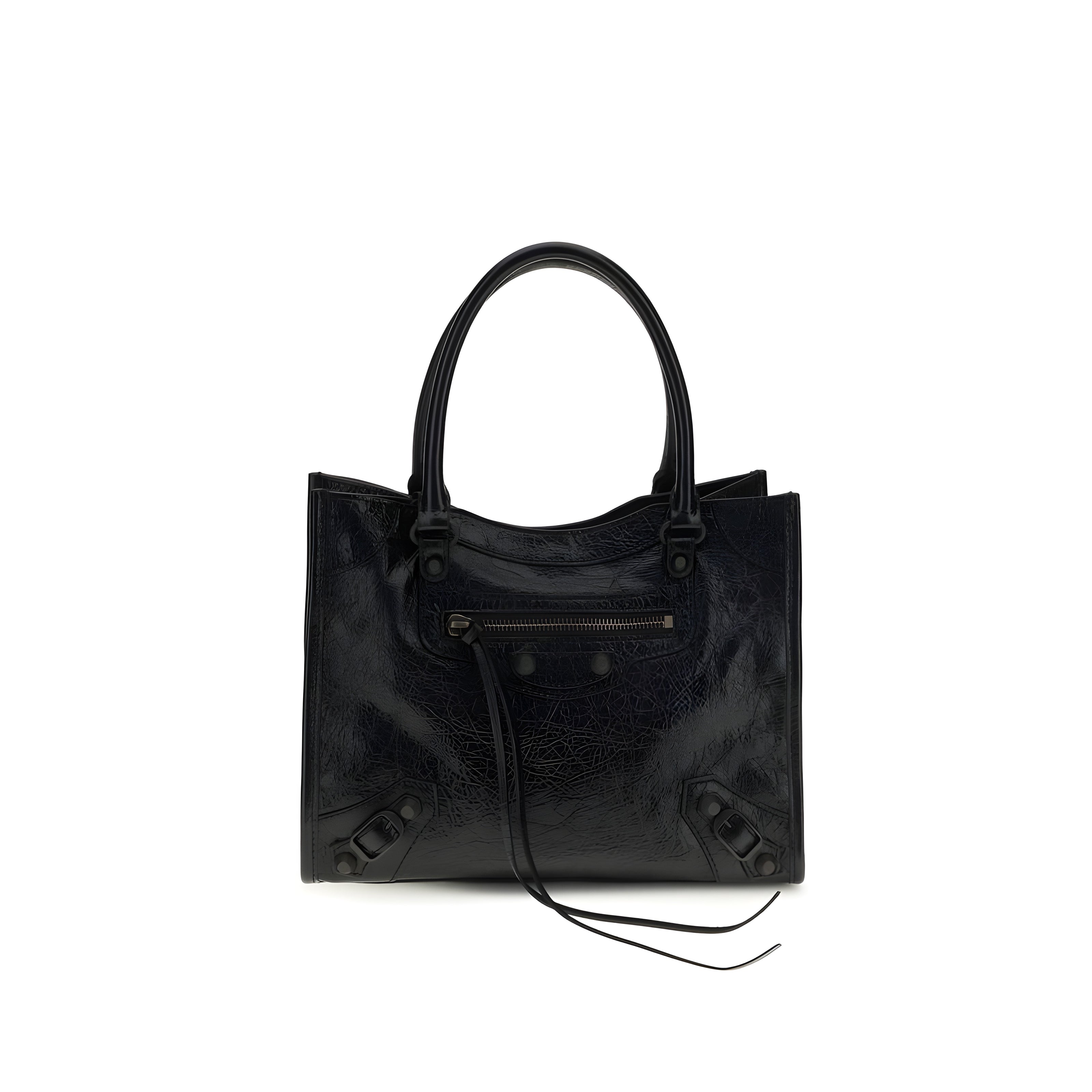 Balenciaga Black Leather Shoulder Bag