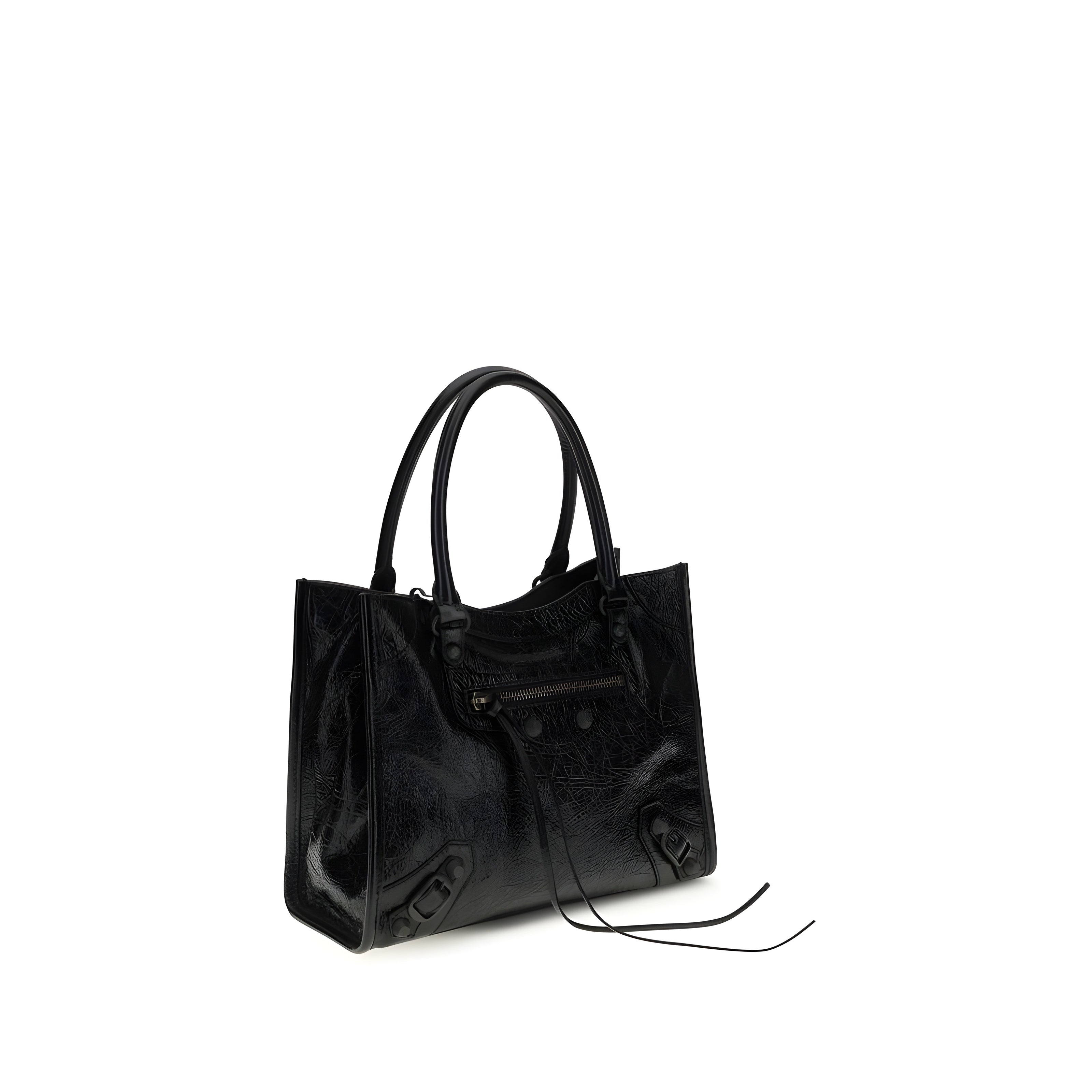Balenciaga Black Leather Shoulder Bag