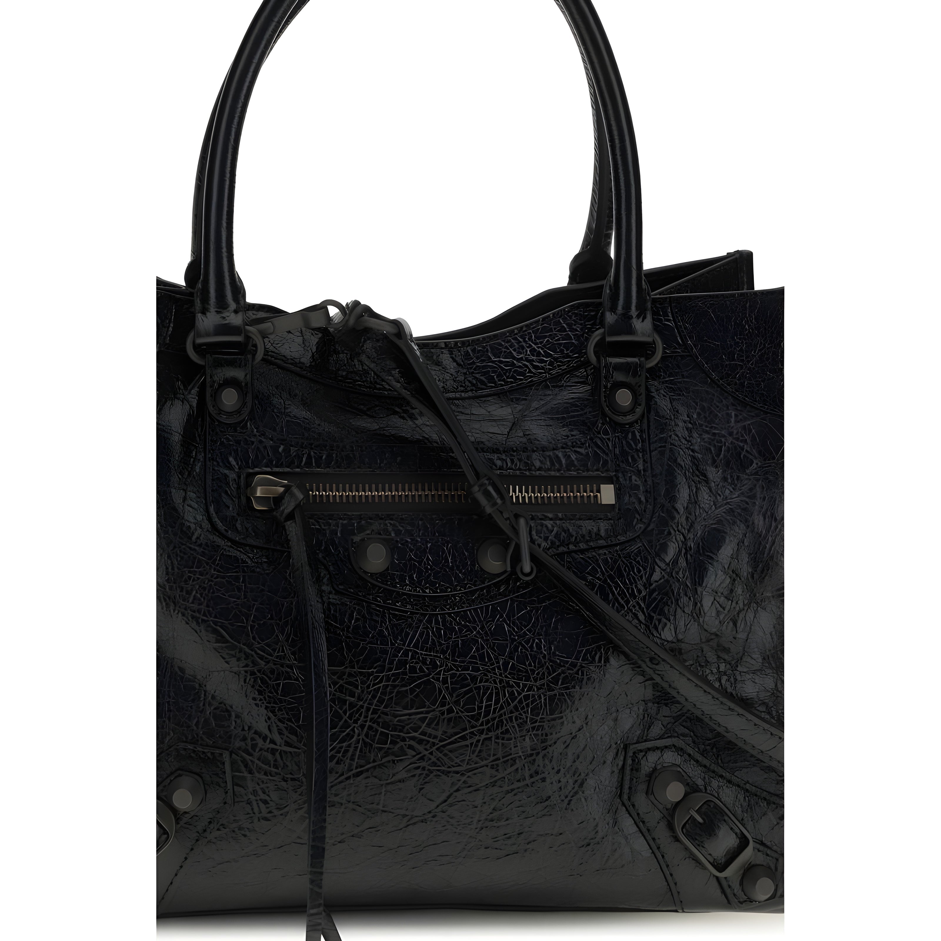 Balenciaga Black Leather Shoulder Bag