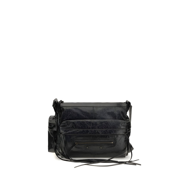 Balenciaga Black Lamb Ovis Aries Aries Shoulder Bag