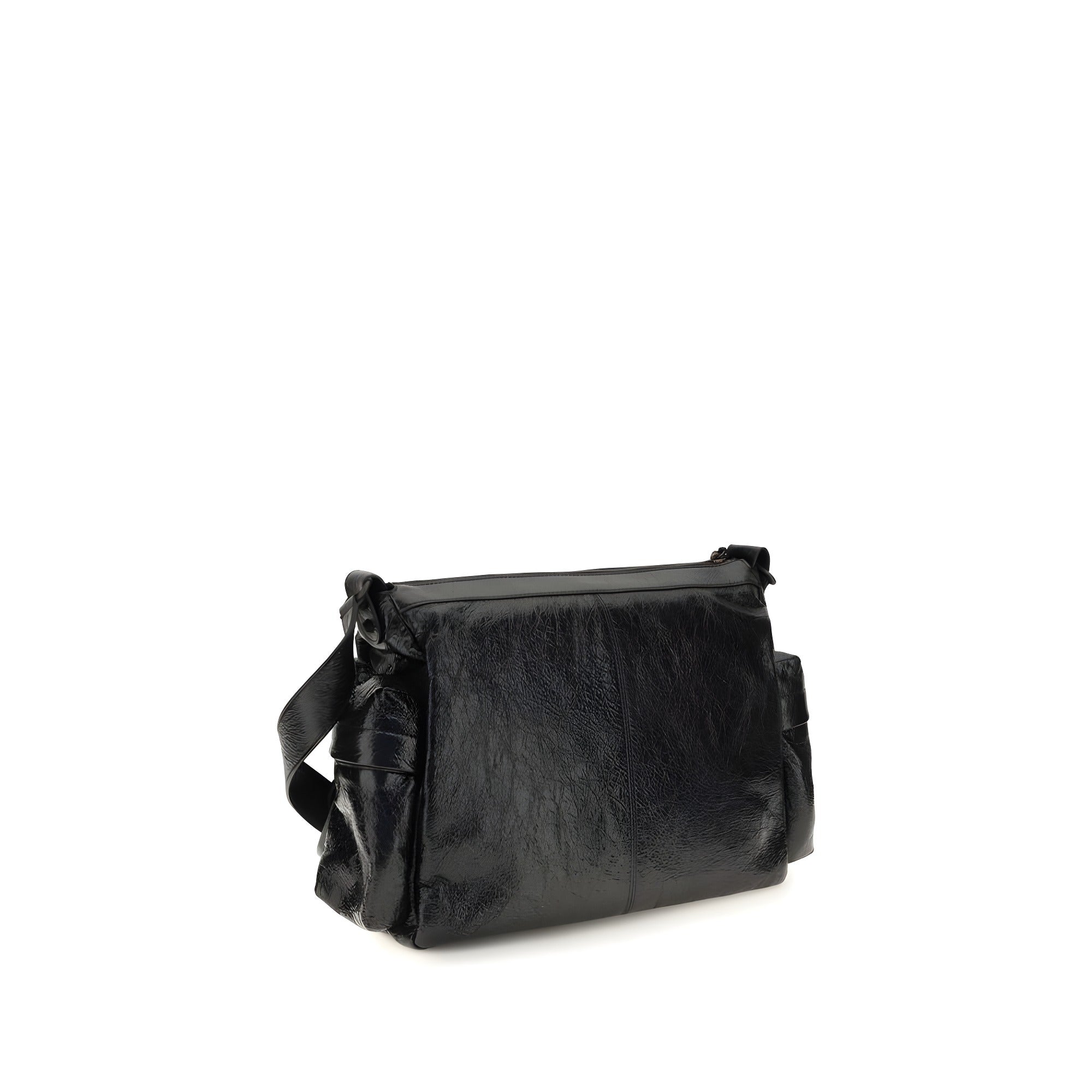 Balenciaga Black Lamb Ovis Aries Aries Shoulder Bag
