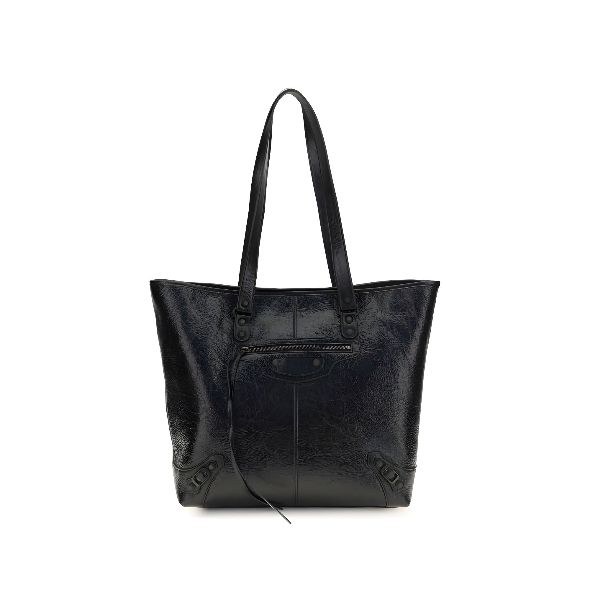 Balenciaga Black Leather Shoulder Bag