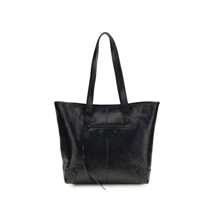 Balenciaga Black Leather Shoulder Bag