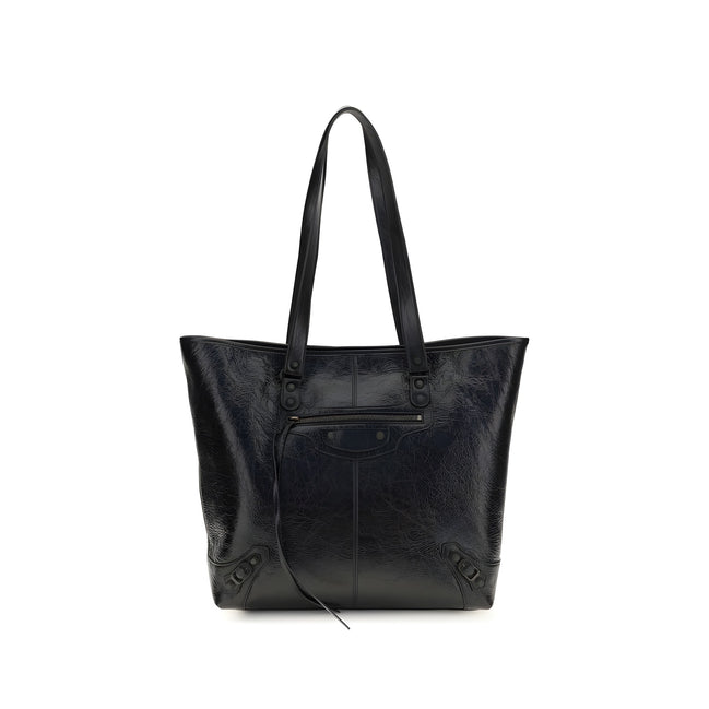 Balenciaga Black Leather Shoulder Bag