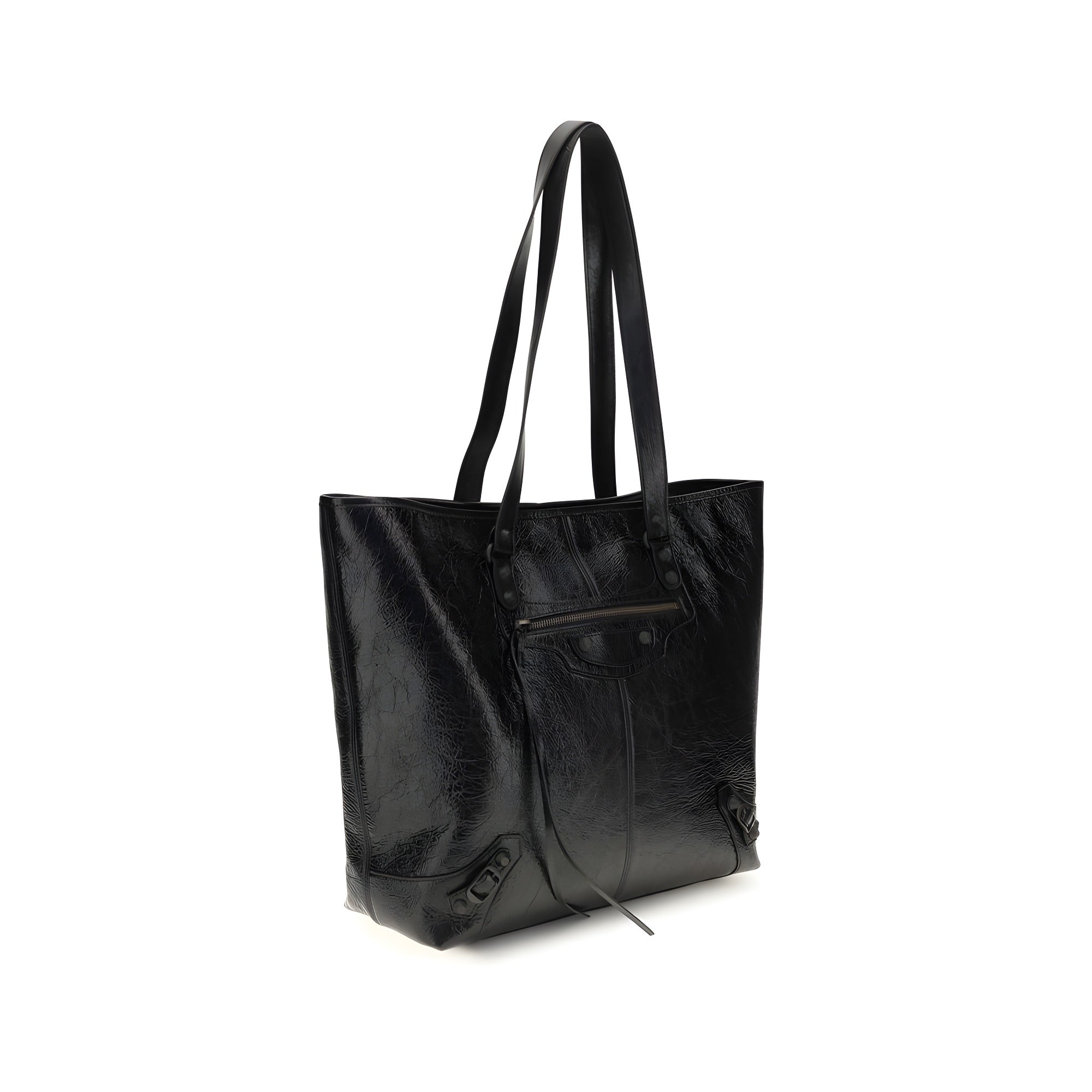 Balenciaga Black Leather Shoulder Bag