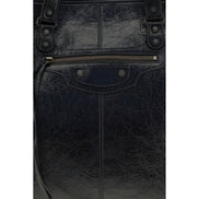 Balenciaga Black Leather Shoulder Bag