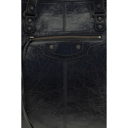 Balenciaga Black Leather Shoulder Bag