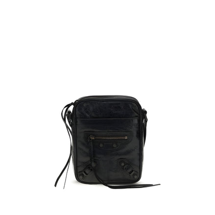 Balenciaga Black Leather Shoulder Bag