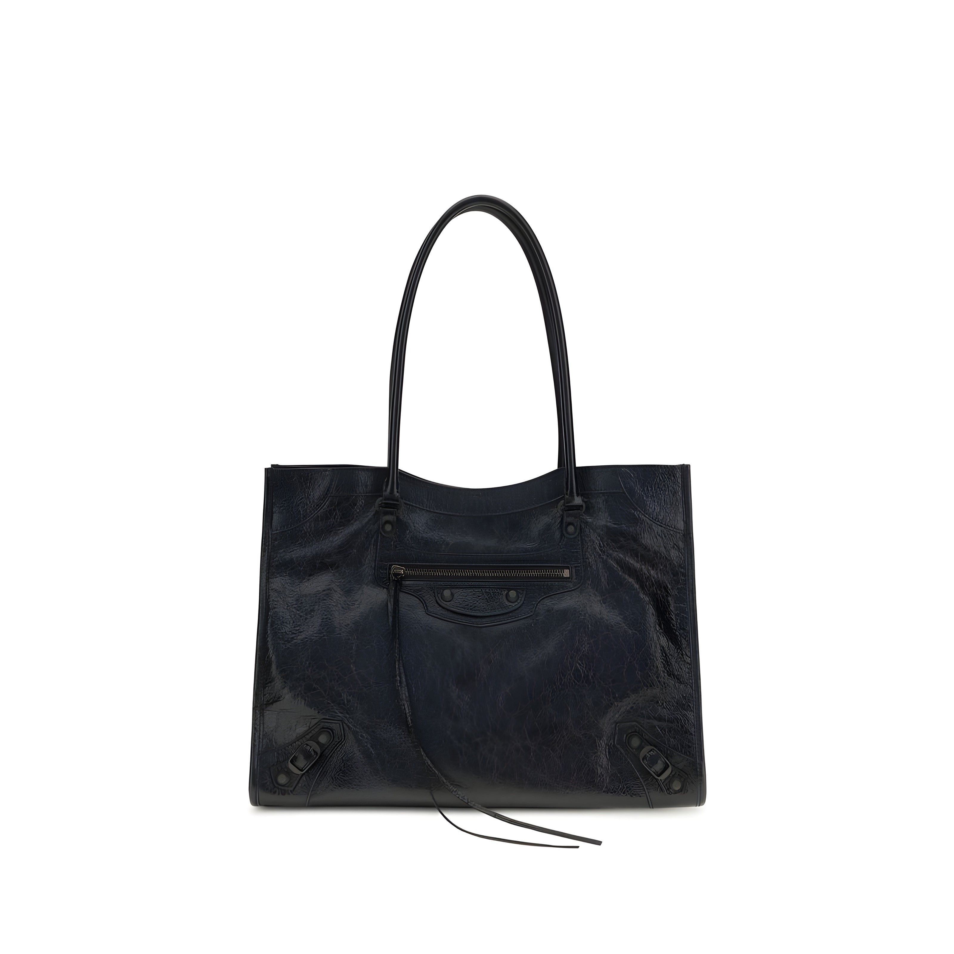 Sac bandoulière Balenciaga en agneau noir Ovis Aries Aries