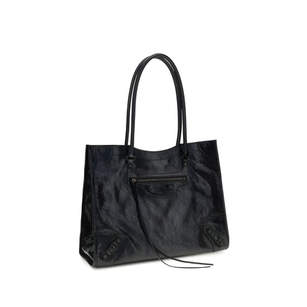 Sac bandoulière Balenciaga en agneau noir Ovis Aries Aries