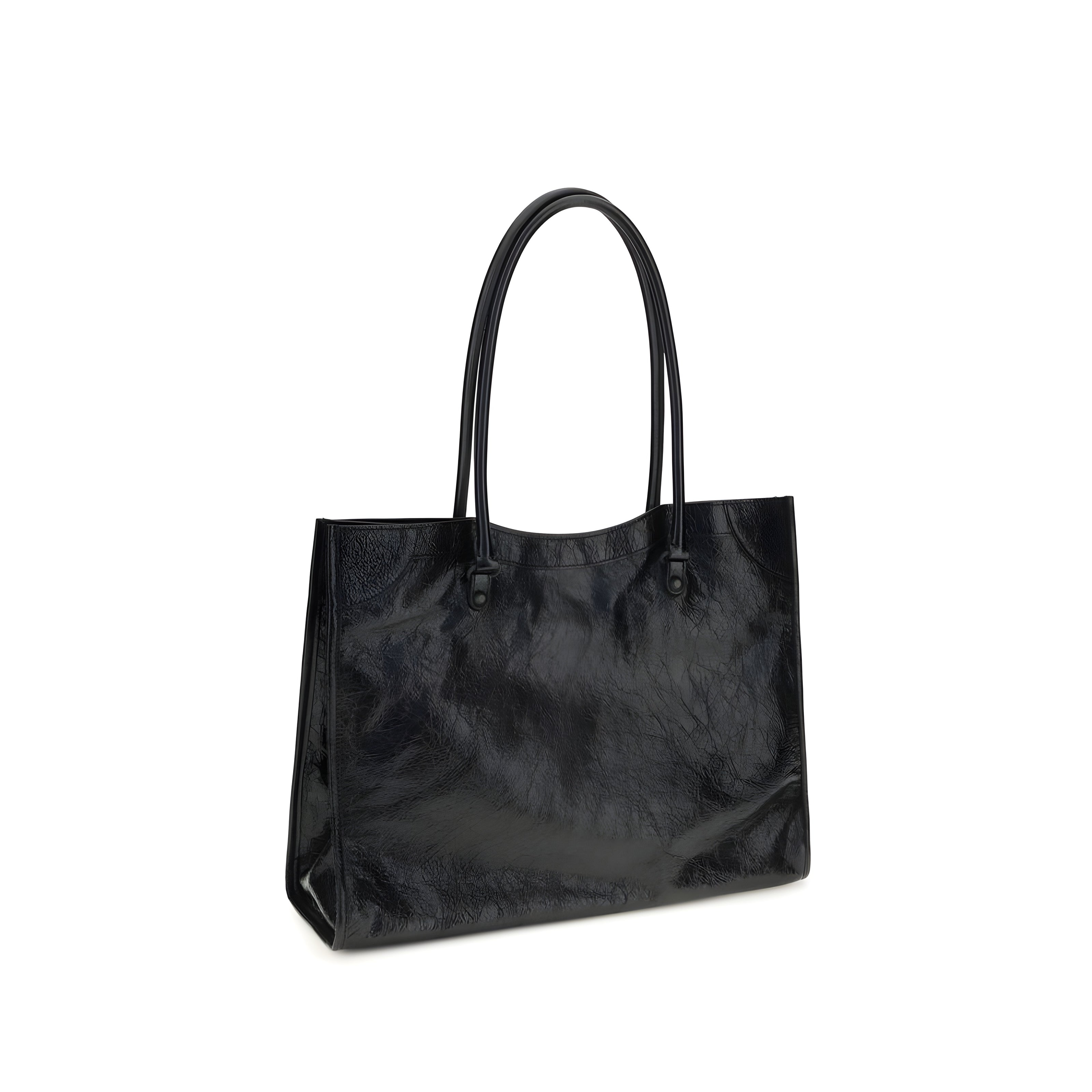Sac bandoulière Balenciaga en agneau noir Ovis Aries Aries