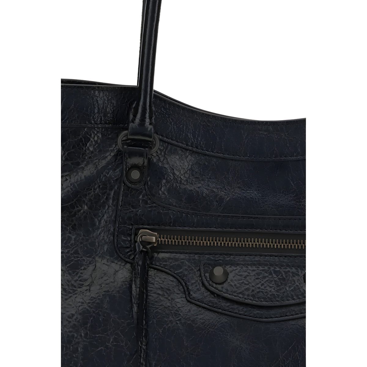 Balenciaga Black Leather Shoulder Bag
