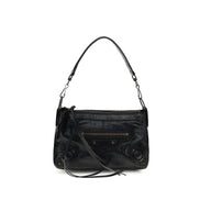 Sac à main Balenciaga en cuir d'agneau Ovis Aries Aries noir
